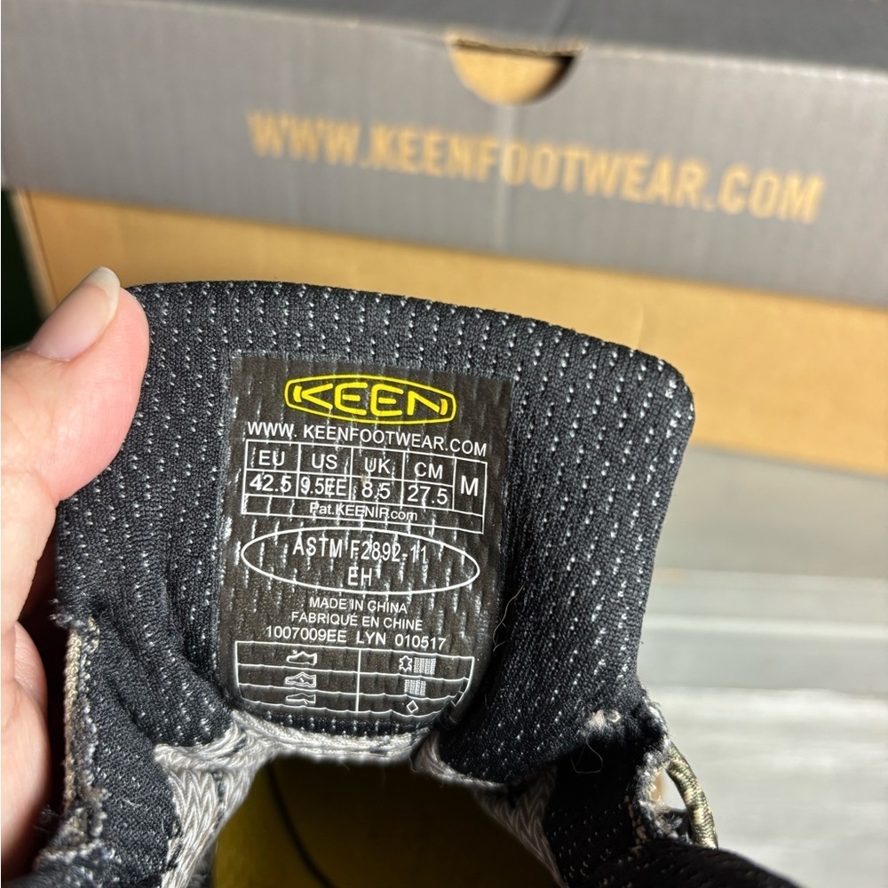 Keen Brown Outdoor Boots Detroit Mid Ankle Support Rugged Sole Waterproof Wide - Picture 7 of 10